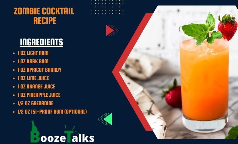 Boozetalks - Perfect Recipe for Zombie Cocktail